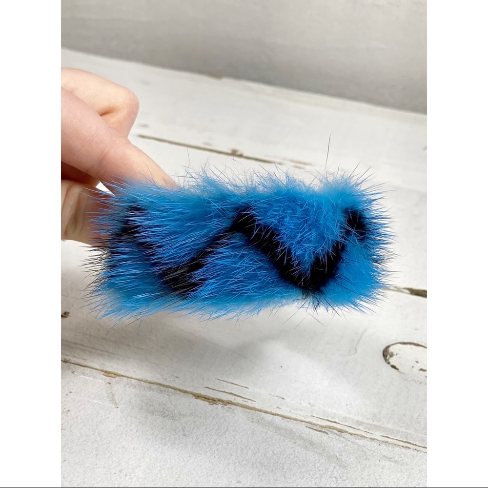 Prada Mink Fur Adjustable Bangle Cuff - Picture 5 of 9